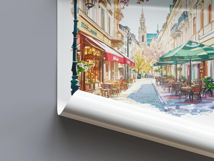 Vienna Watercolor Poster Wall Art Vienna Wall Hanging Home Décor Vienna Gift Art Lovers Austria Wall Art