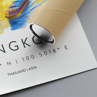 Bangkok watercolor poster Wall Art Bangkok Wall Hanging Home Décor Bangkok Gift Art Lovers Thailand Art Lover Gift