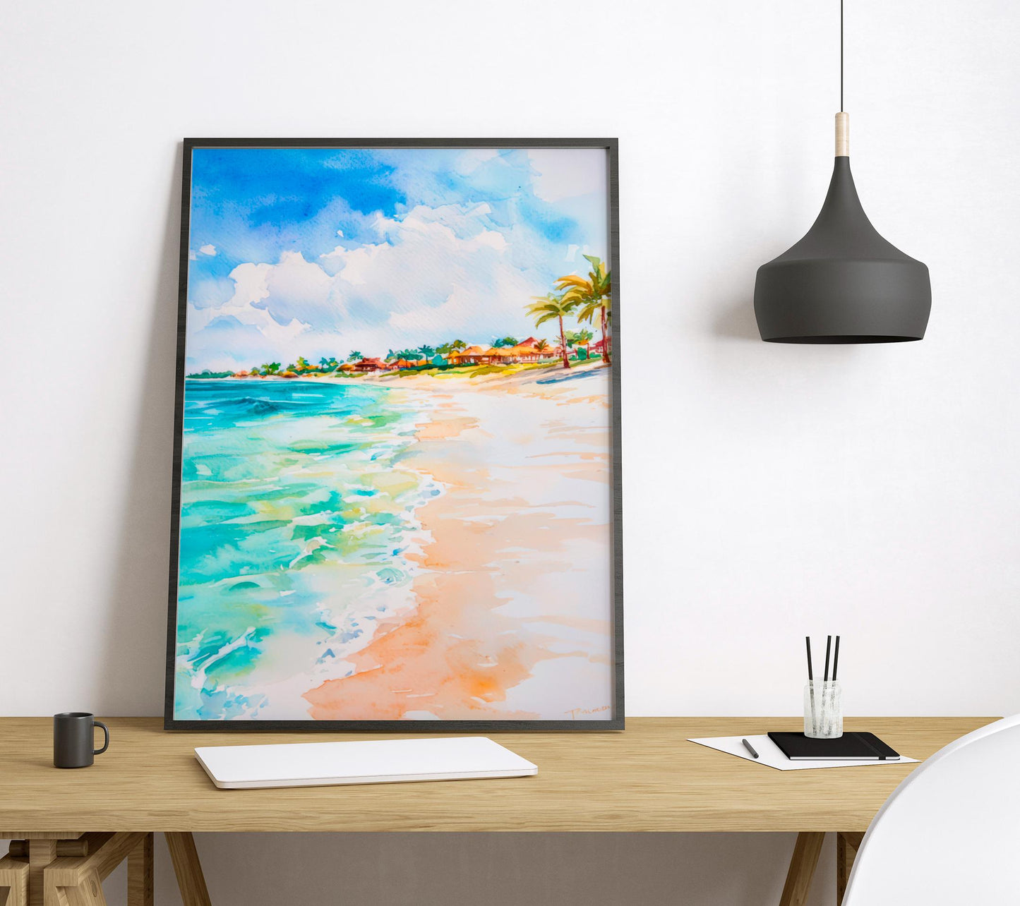 Aruba watercolor poster Wall Art Aruba Wall Hanging Home Décor Aruba Gift Art Lovers Aruba Art Lover Gift Aruba wall art