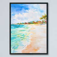 Aruba watercolor poster Wall Art Aruba Wall Hanging Home Décor Aruba Gift Art Lovers Aruba Art Lover Gift Aruba wall art