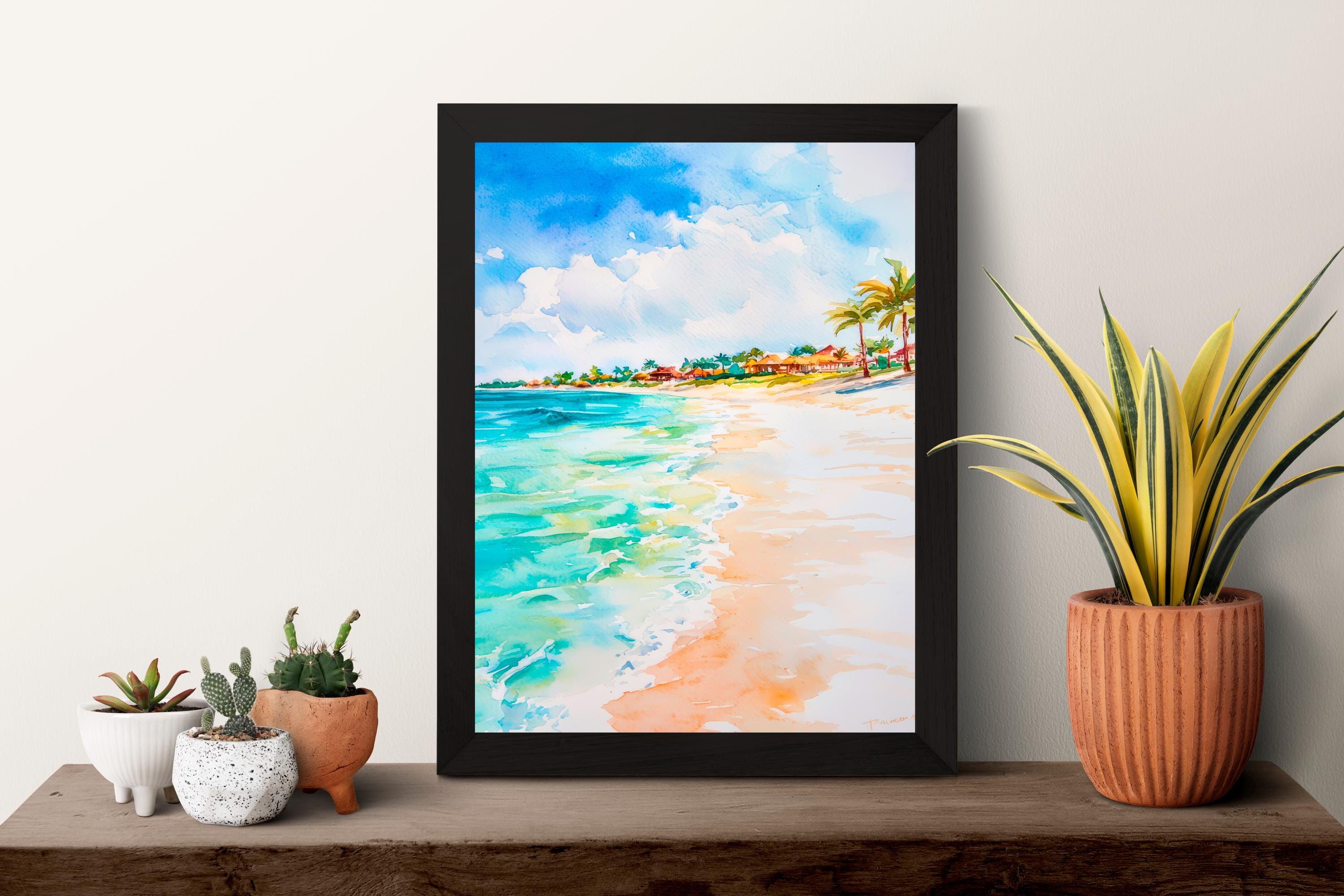 Aruba watercolor poster Wall Art Aruba Wall Hanging Home Décor Aruba Gift Art Lovers Aruba Art Lover Gift Aruba wall art