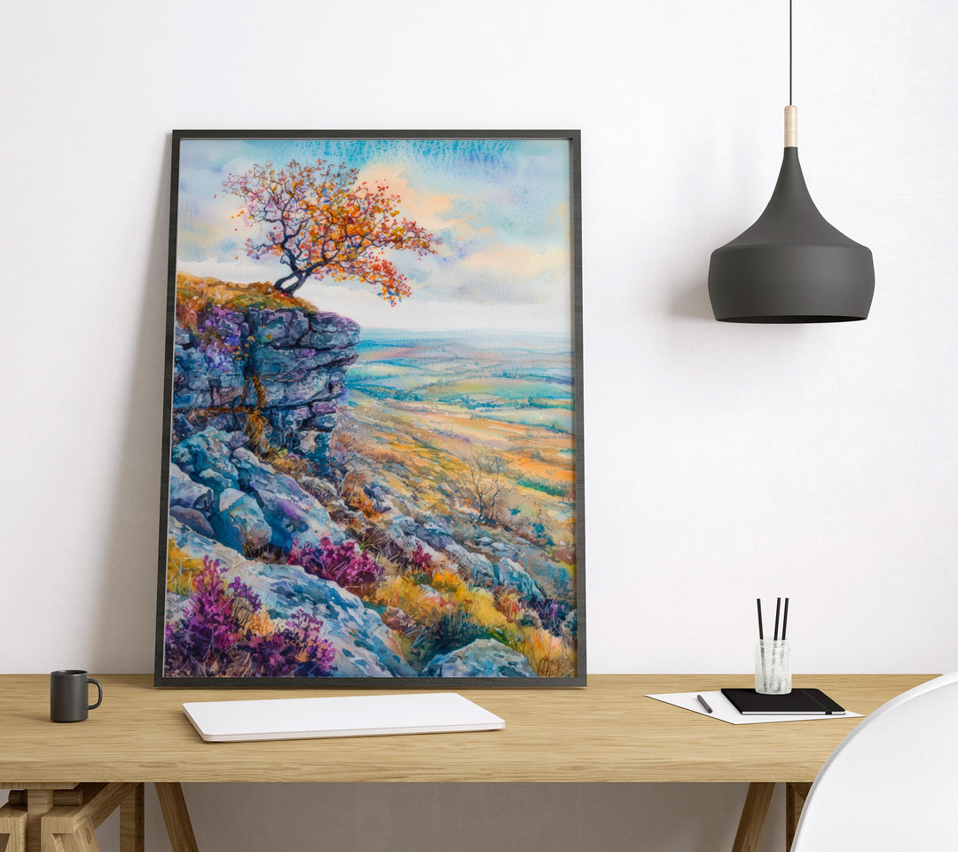 Peak District Watercolor Poster Wall Art Peak District Wall Hanging Home Décor Peak District Gift Art Lovers United Kingdom Wall Art