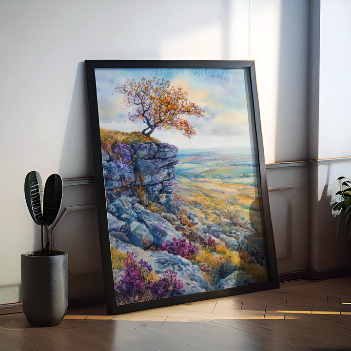 Peak District Watercolor Poster Wall Art Peak District Wall Hanging Home Décor Peak District Gift Art Lovers United Kingdom Wall Art