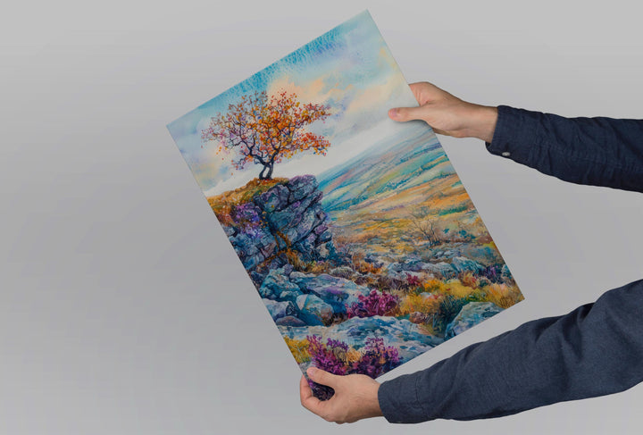 Peak District Watercolor Poster Wall Art Peak District Wall Hanging Home Décor Peak District Gift Art Lovers United Kingdom Wall Art