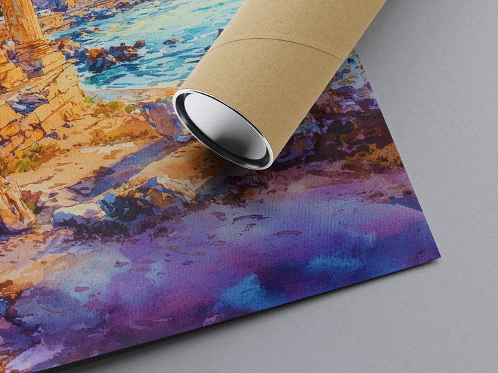 Side Watercolor Poster Wall Art Side Wall Hanging Home Décor Side Gift Art Lovers Turkey Wall Art Side Travel Poster Gift