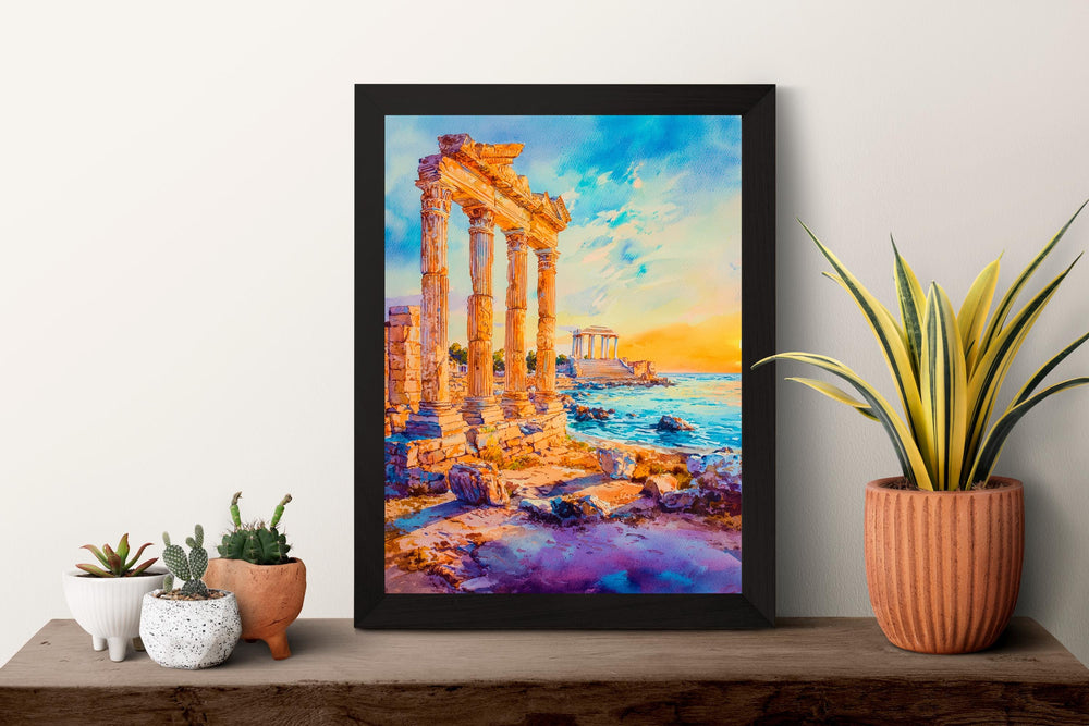 Side Watercolor Poster Wall Art Side Wall Hanging Home Décor Side Gift Art Lovers Turkey Wall Art Side Travel Poster Gift