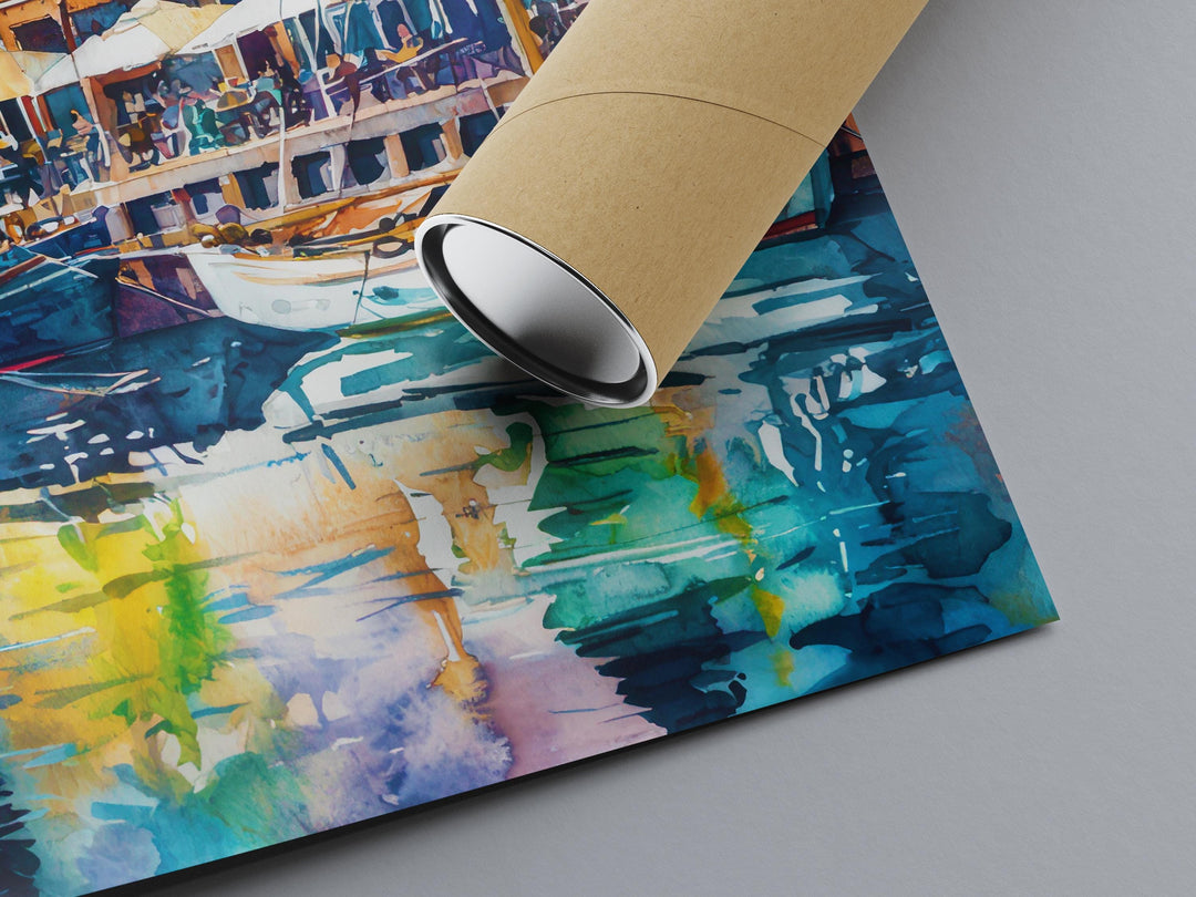 Copenhagen Watercolor Poster Wall Art Copenhagen Wall Hanging Home Décor Copenhagen Gift Art Lovers Denmark Wall Art Copenhagen Gift