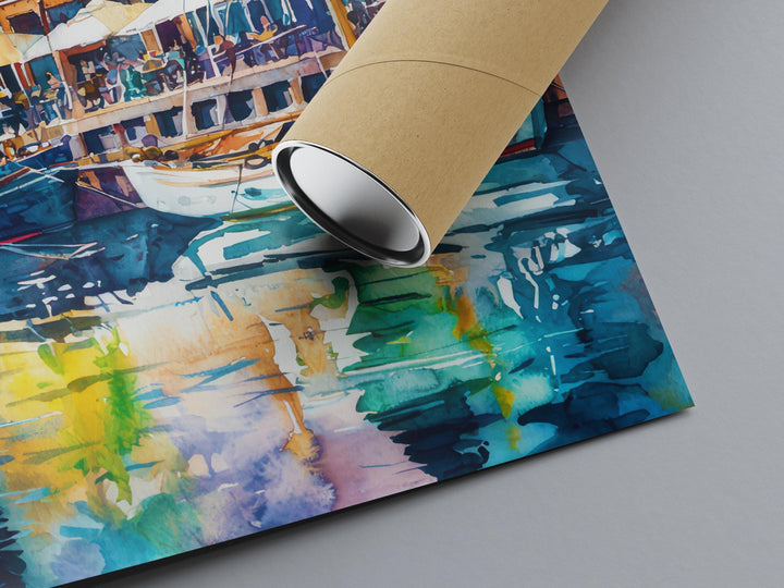 Copenhagen Watercolor Poster Wall Art Copenhagen Wall Hanging Home Décor Copenhagen Gift Art Lovers Denmark Wall Art Copenhagen Gift