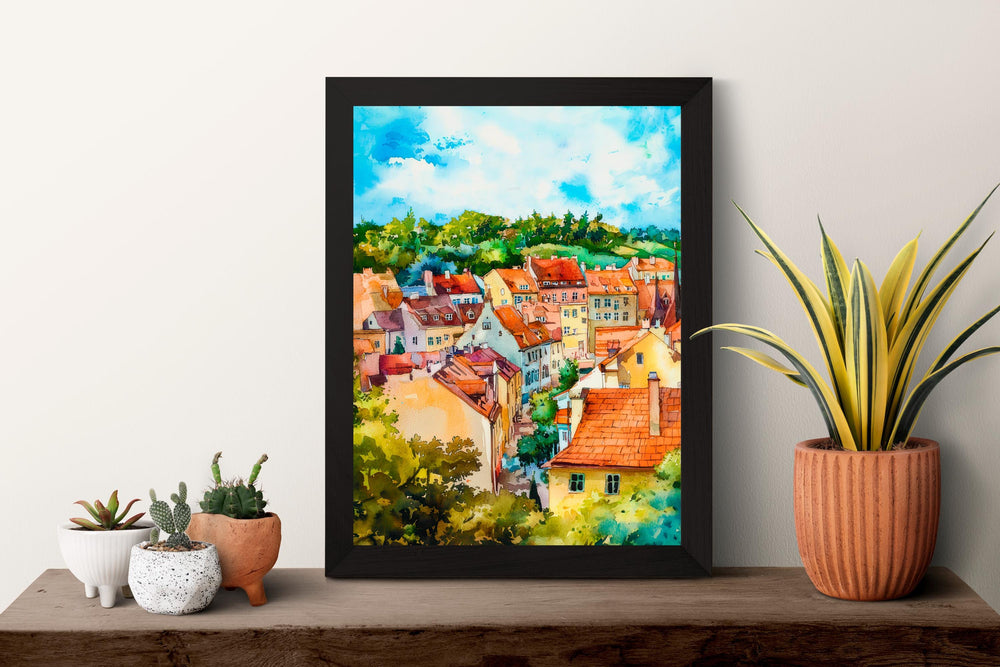 Lublin Watercolor Poster Wall Art Lublin Wall Hanging Home Décor Lublin Gift Art Lovers Poland Wall Art Lublin Travel Poster Gift
