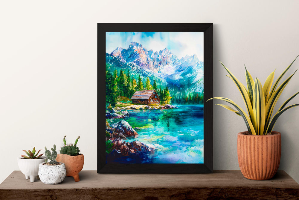 Tatra Mountains Watercolor Poster Wall Art Tatra Mountains Wall Hanging Home Décor Tatra Mountains Gift Art Lovers Poland Wall Art