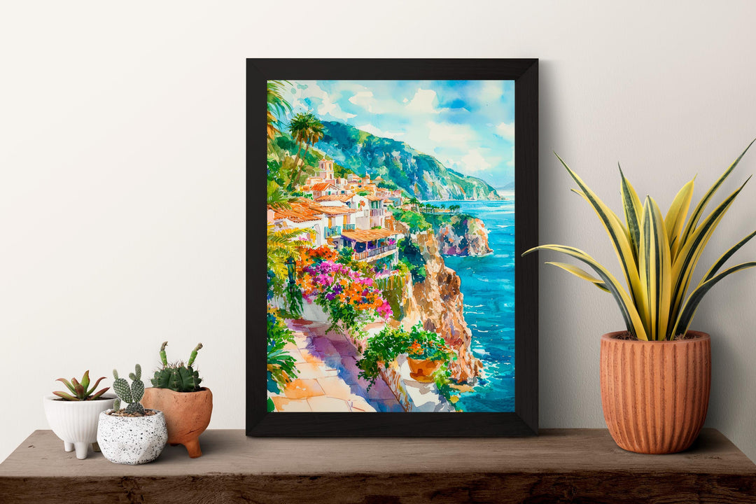 Acapulco Watercolor Poster Wall Art Acapulco Wall Hanging Home Décor Acapulco Gift Art Lovers Mexico Wall Art