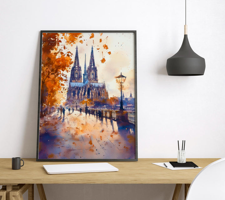Cologne Watercolor Poster Wall Art Cologne Wall Hanging Home Décor Cologne Gift Art Lovers Germany Wall Art