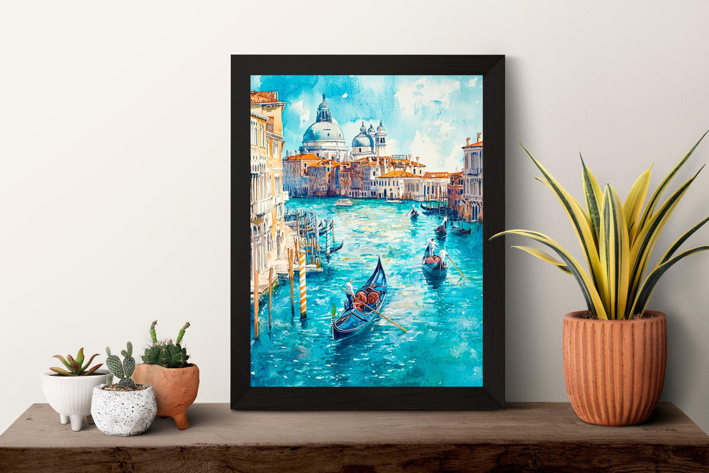 Venice Watercolor Poster Wall Art Venice Wall Hanging Home Décor Venice Gift Art Lovers Italy Wall Art
