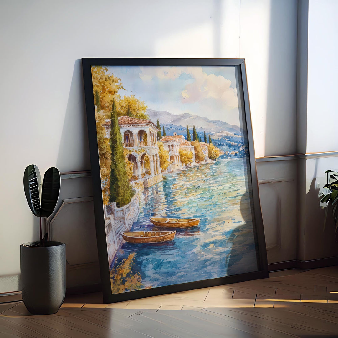 Ioannina Watercolor Poster Wall Art Ioannina Wall Hanging Home Décor Ioannina Gift Art Lovers Greece Wall Art