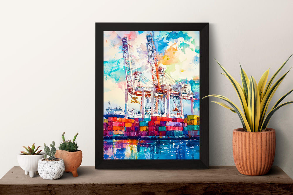 Oakland Watercolor Poster Wall Art Oakland Wall Hanging Home Décor Oakland Gift Art Lovers United States Wall Art