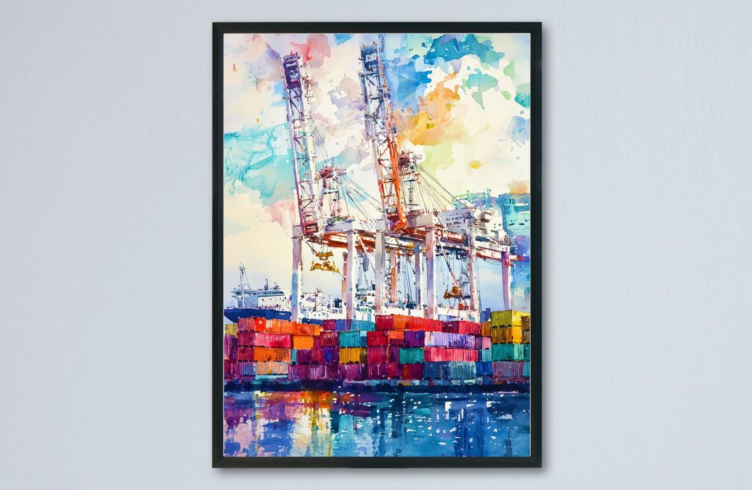 Oakland Watercolor Poster Wall Art Oakland Wall Hanging Home Décor Oakland Gift Art Lovers United States Wall Art