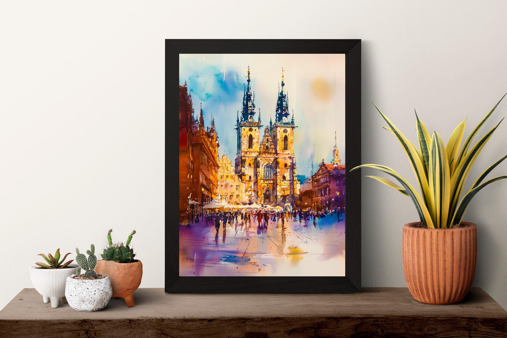 Krakow Watercolor Poster Wall Art Krakow Wall Hanging Home Décor Krakow Gift Art Lovers Poland Wall Art