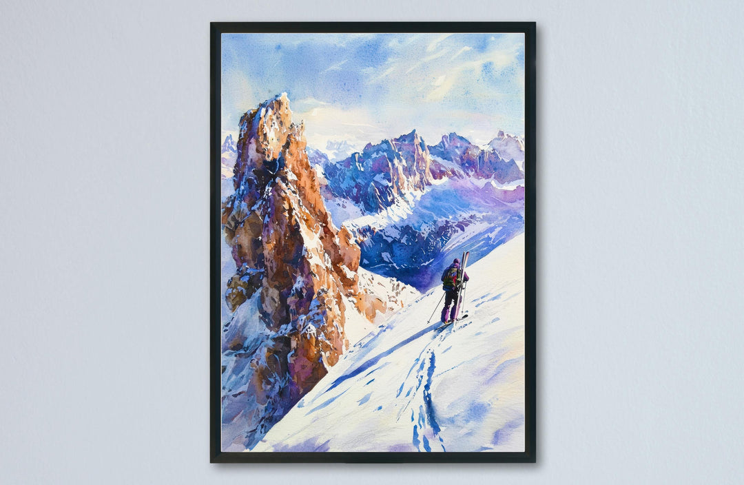 La Clusaz Watercolor Poster Wall Art La Clusaz Wall Hanging Home Décor La Clusaz Gift Art Lovers France Wall Art