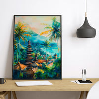 Bali Watercolor Poster Wall Art Bali Wall Hanging Home Décor Bali Gift Art Lovers Indonesia Wall Art