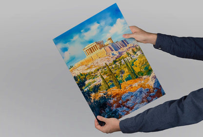 Athens Watercolor Poster Wall Art Athens Wall Hanging Home Décor Athens Gift Art Lovers Greece Art Lover Gift