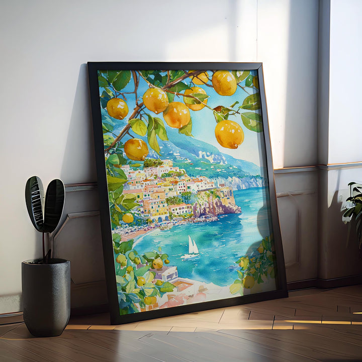 Sorrento watercolor poster Wall Art Sorrento Wall Hanging Home Décor Sorrento Gift Art Lovers Italy Art Lover Gift