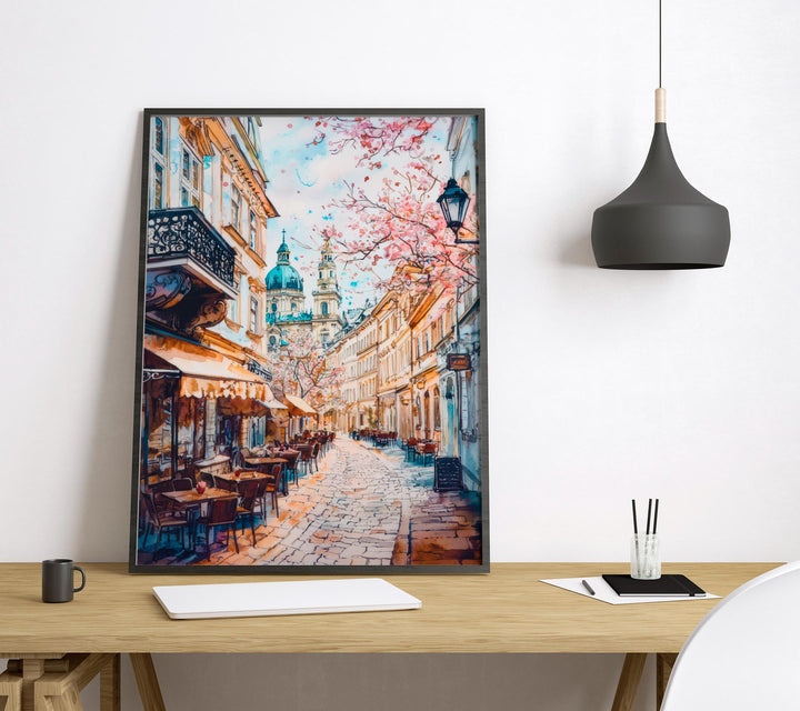 Vienna Watercolor Poster Wall Art Vienna Wall Hanging Home Décor Vienna Gift Art Lovers Austria Art Lover Gift