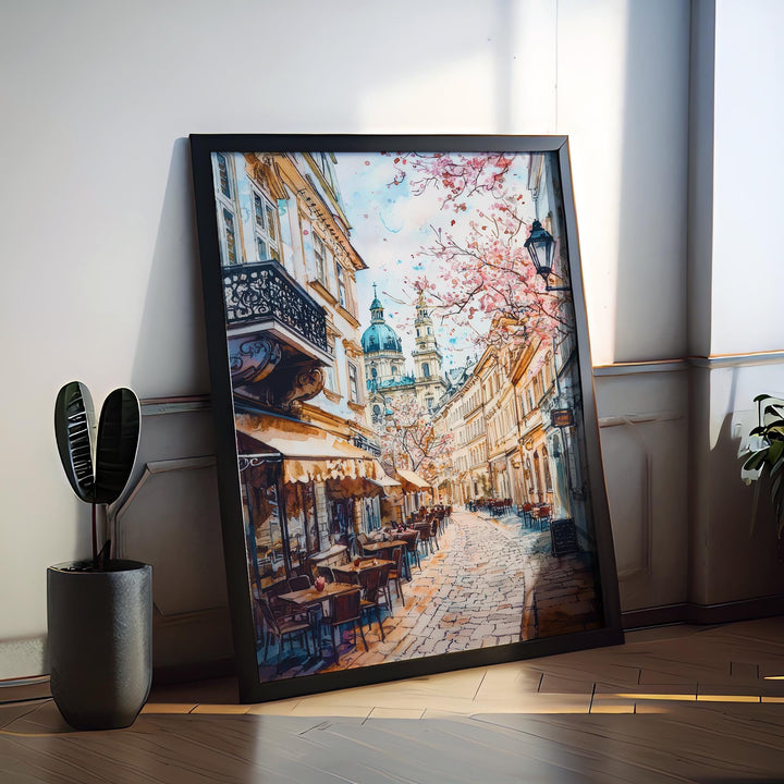 Vienna Watercolor Poster Wall Art Vienna Wall Hanging Home Décor Vienna Gift Art Lovers Austria Art Lover Gift