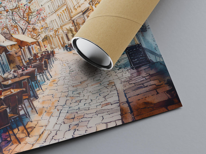 Vienna Watercolor Poster Wall Art Vienna Wall Hanging Home Décor Vienna Gift Art Lovers Austria Art Lover Gift