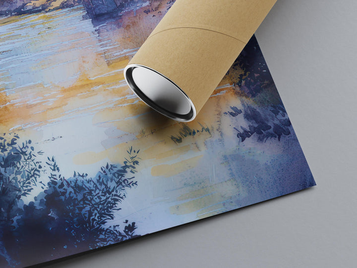 Durham Watercolor Poster Wall Art Durham Wall Hanging Home Décor Durham Gift Art Lovers United Kingdom Wall Art