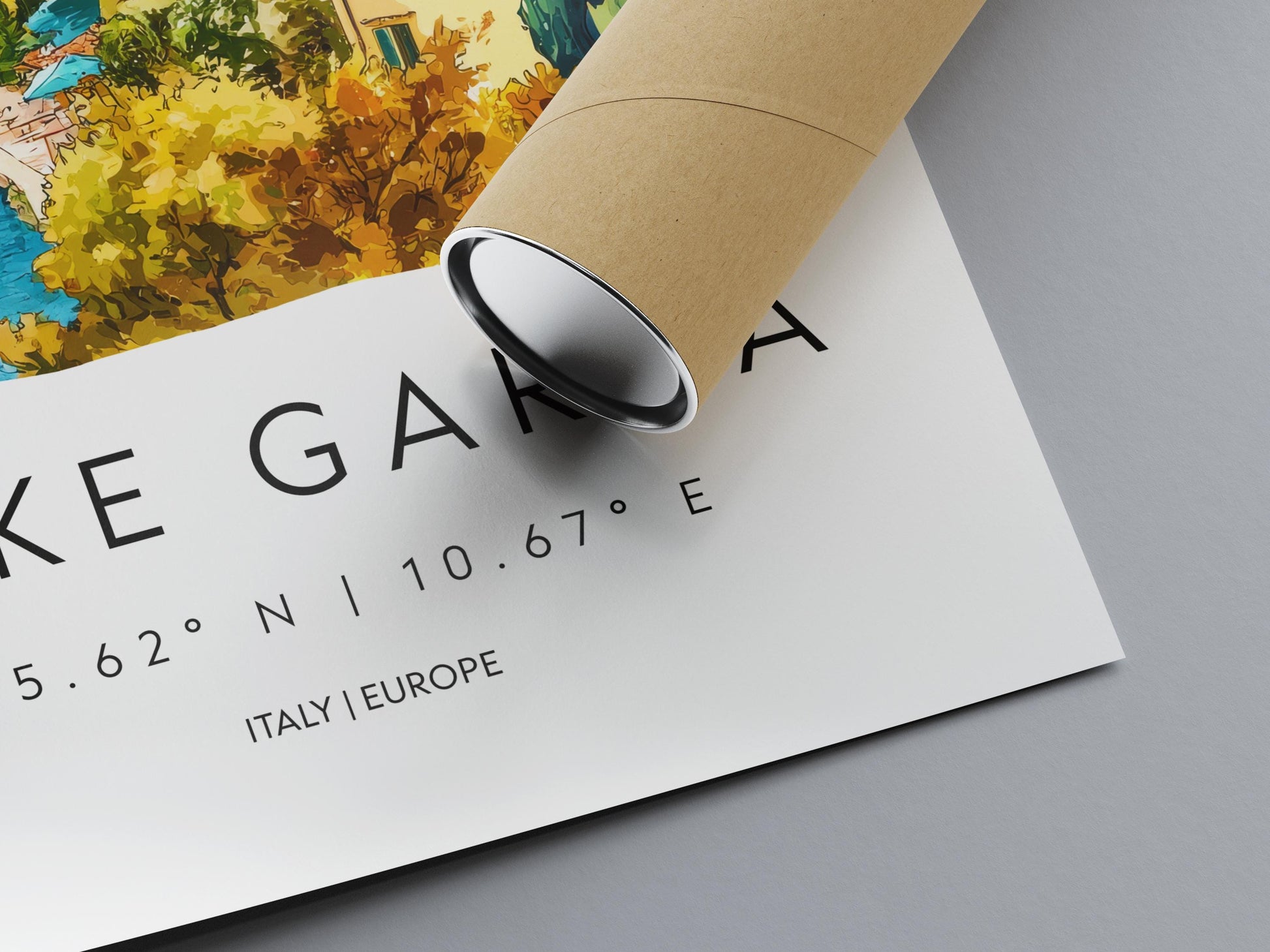 Lake Garda Watercolor Poster Wall Art Lake Garda Wall Hanging Home Décor Lake Garda Gift Art Lovers Italy Wall Art