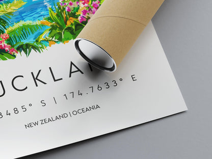 Auckland Watercolor Poster Wall Art Auckland Wall Hanging Home Décor Auckland Gift Art Lovers New Zealand Wall Art