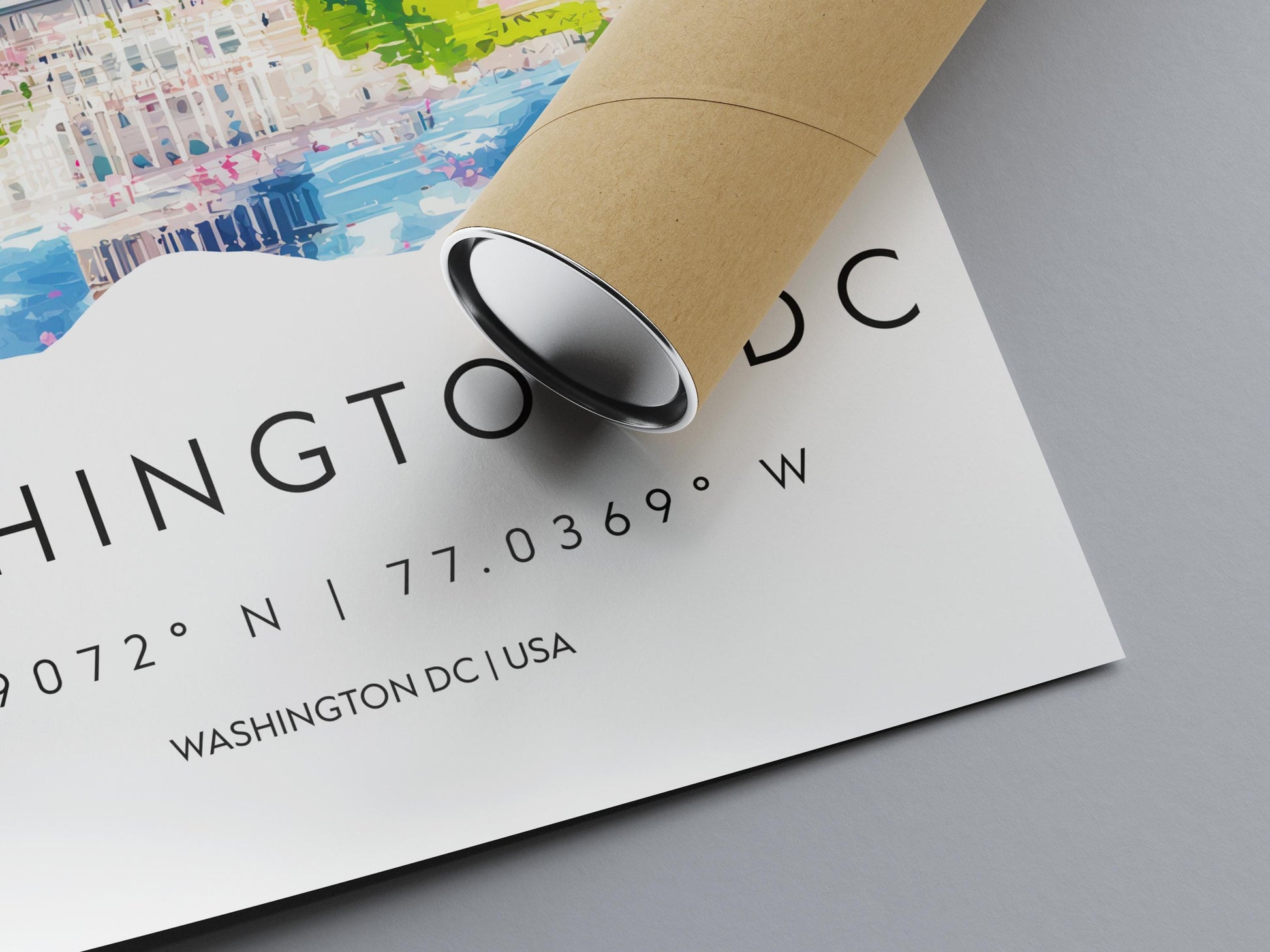 Washington D.C. Watercolor Poster Wall Art Washington D.C. Wall Hanging Home Décor Washington D.C. Gift Art Lovers United States Wall Art