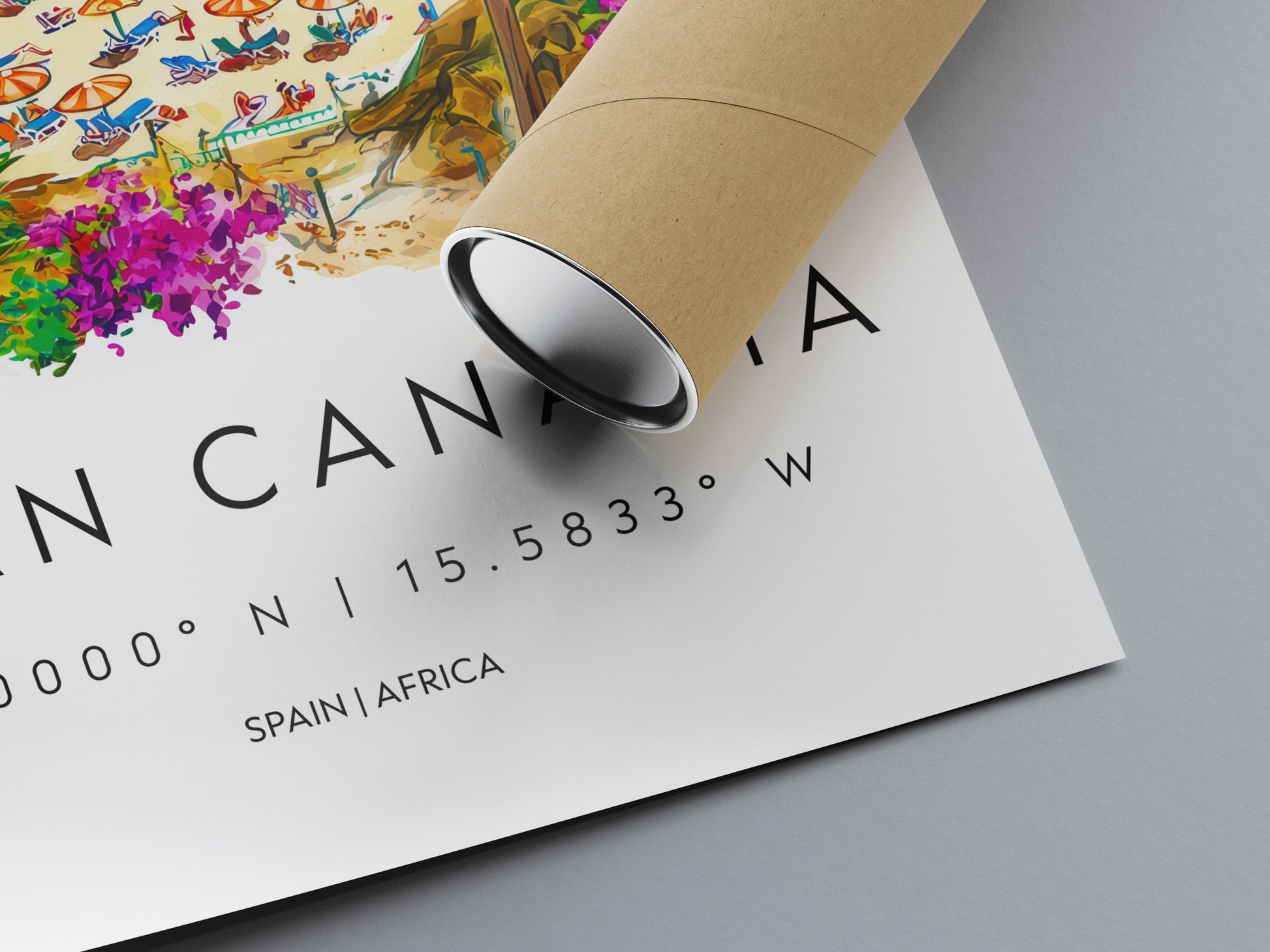 Gran Canaria Watercolor Poster Wall Art Gran Canaria Wall Hanging Home Décor Gran Canaria Gift Art Lovers Spain Wall Art