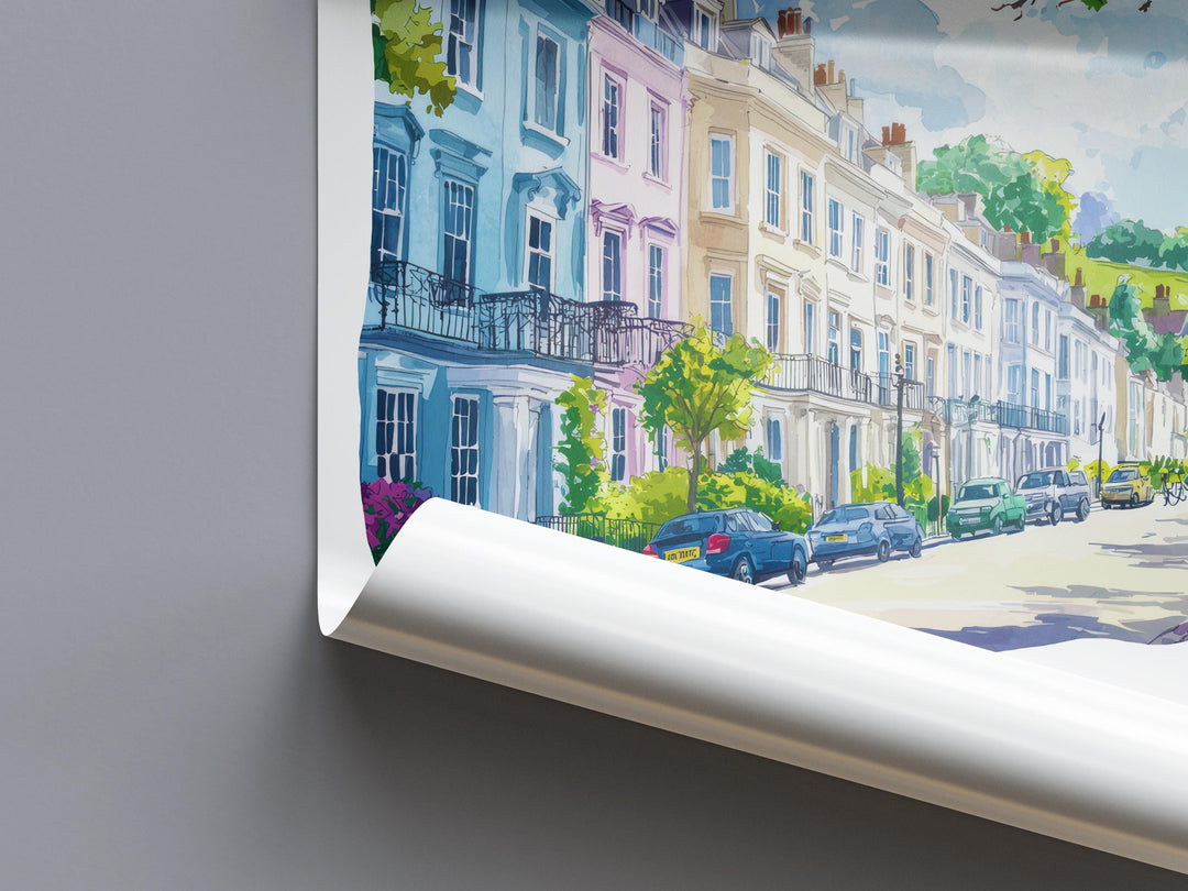 Cheltenham Watercolor Poster Wall Art Cheltenham Wall Hanging Home Décor Cheltenham Gift Art Lovers United Kingdom Wall Art