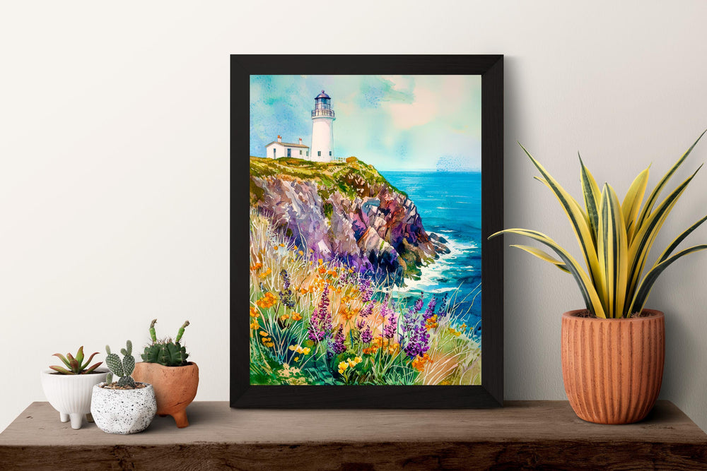 Pembrokeshire Coast Watercolor Poster Wall Art Pembrokeshire Coast Wall Hanging Home Décor Pembrokeshire Coast Gift Art Lovers