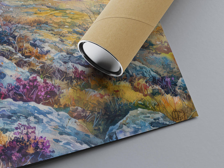 Peak District Watercolor Poster Wall Art Peak District Wall Hanging Home Décor Peak District Gift Art Lovers United Kingdom Wall Art