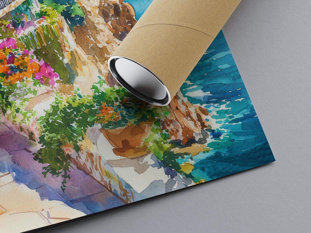 Acapulco Watercolor Poster Wall Art Acapulco Wall Hanging Home Décor Acapulco Gift Art Lovers Mexico Wall Art