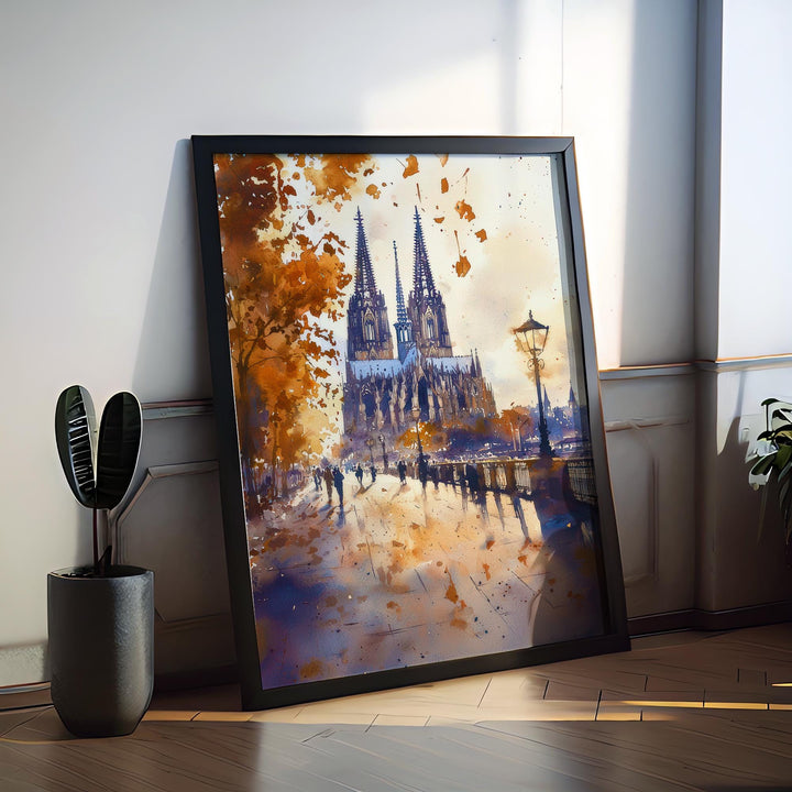 Cologne Watercolor Poster Wall Art Cologne Wall Hanging Home Décor Cologne Gift Art Lovers Germany Wall Art