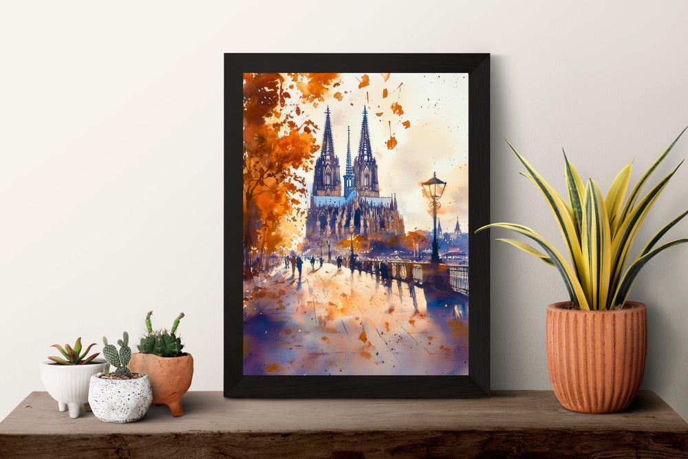 Cologne Watercolor Poster Wall Art Cologne Wall Hanging Home Décor Cologne Gift Art Lovers Germany Wall Art