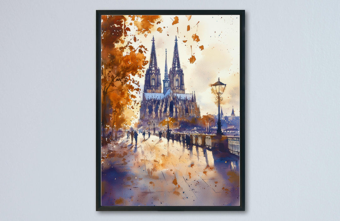 Cologne Watercolor Poster Wall Art Cologne Wall Hanging Home Décor Cologne Gift Art Lovers Germany Wall Art