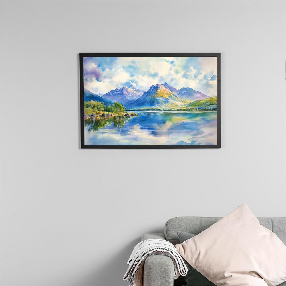 Ben Nevis Watercolor Poster Landscape Wall Art Ben Nevis Wall Hanging Home Décor Ben Nevis Gift Art Lovers Scotland Wall Art