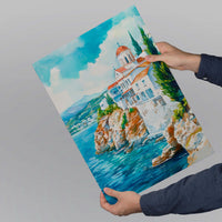 Andros Watercolor Poster Wall Art Andros Wall Hanging Home Décor Andros Gift Art Lovers Greece Wall Art