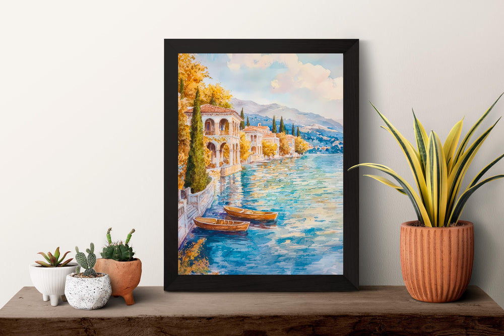 Ioannina Watercolor Poster Wall Art Ioannina Wall Hanging Home Décor Ioannina Gift Art Lovers Greece Wall Art