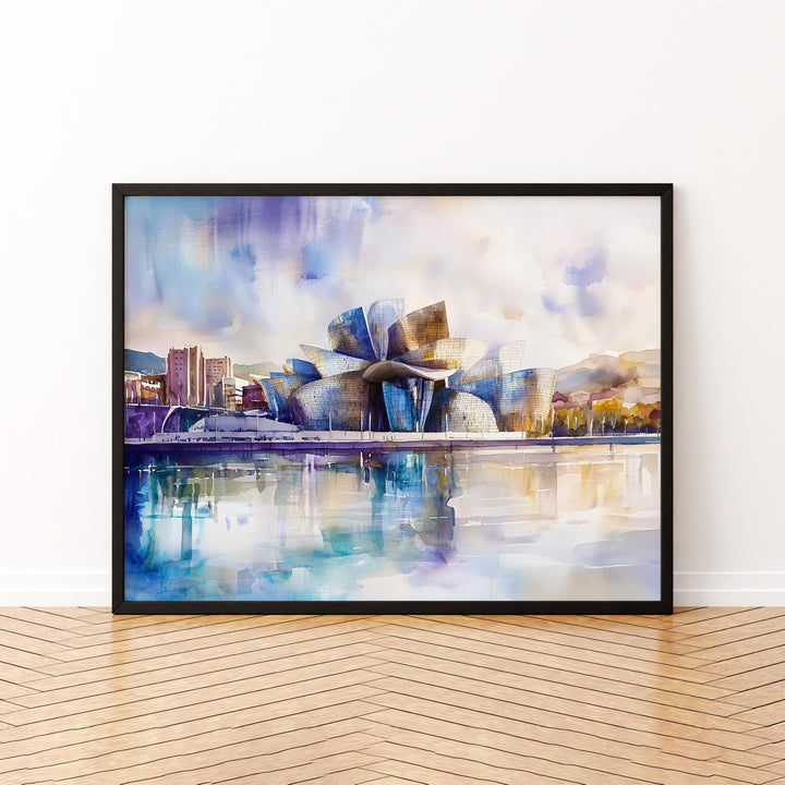 Bilbao watercolor poster Wall Art Bilbao Wall Hanging Home Décor Bilbao Gift Art Lovers Spain Wall Art