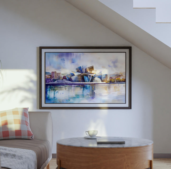 Bilbao watercolor poster Wall Art Bilbao Wall Hanging Home Décor Bilbao Gift Art Lovers Spain Wall Art