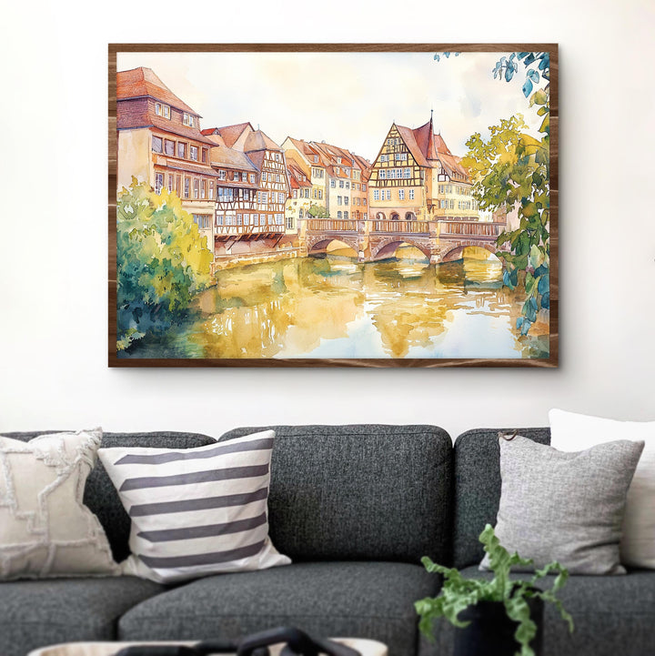 Nuremberg watercolor poster Wall Art Nuremberg Wall Hanging Home Décor Nuremberg Gift Art Lovers Germany Wall Art