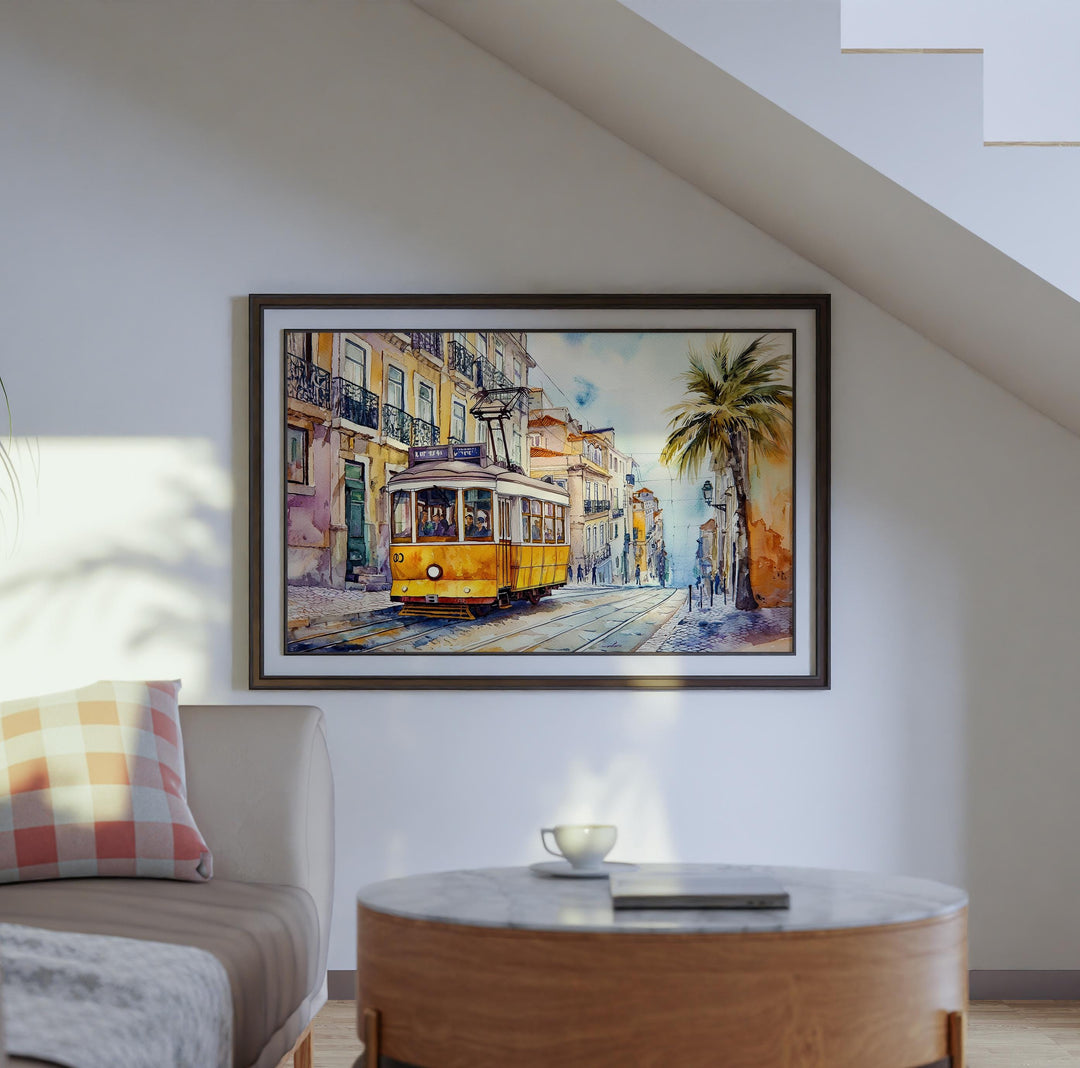 Lisbon watercolor poster Wall Art Lisbon Wall Hanging Home Décor Lisbon Gift Art Lovers Portugal Wall Art
