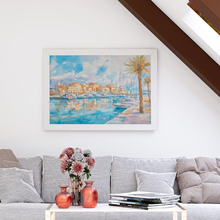Heraklion watercolor poster Wall Art Heraklion Wall Hanging Home Décor Heraklion Gift Art Lovers Greece Wall Art