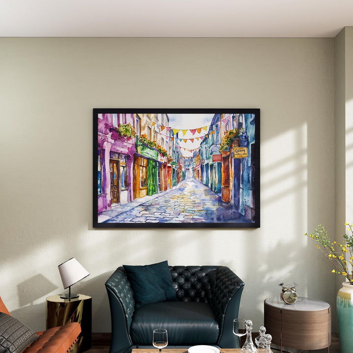 Galway watercolor poster Wall Art Galway Wall Hanging Home Décor Galway Gift Art Lovers Ireland Wall Art