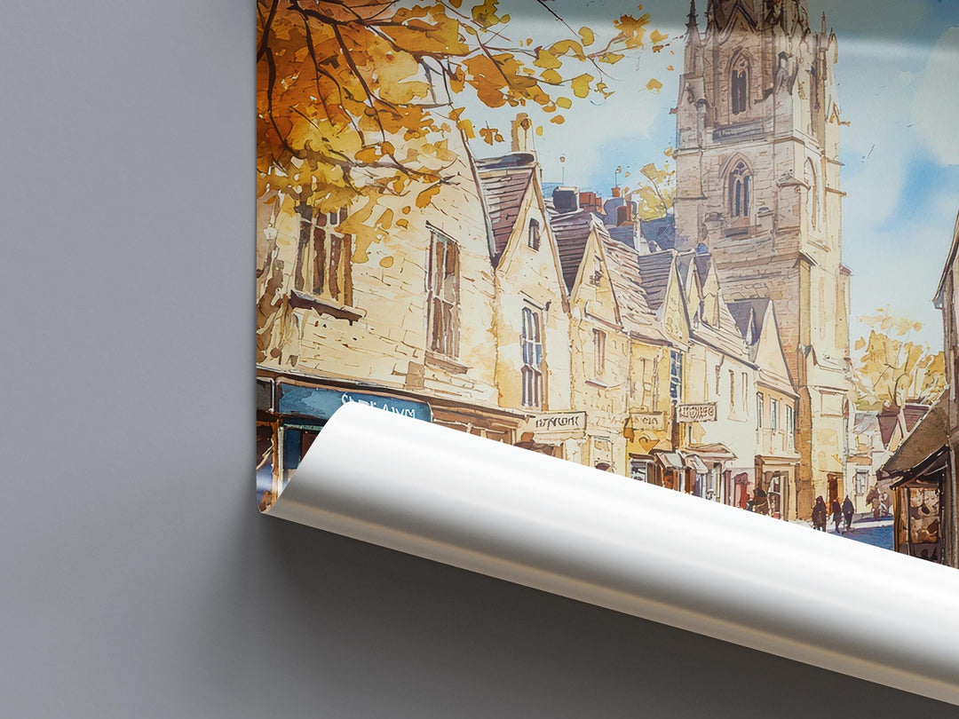 Cirencester watercolor poster Wall Art Cirencester Wall Hanging Home Décor Cirencester Gift Art Lovers England Wall Art